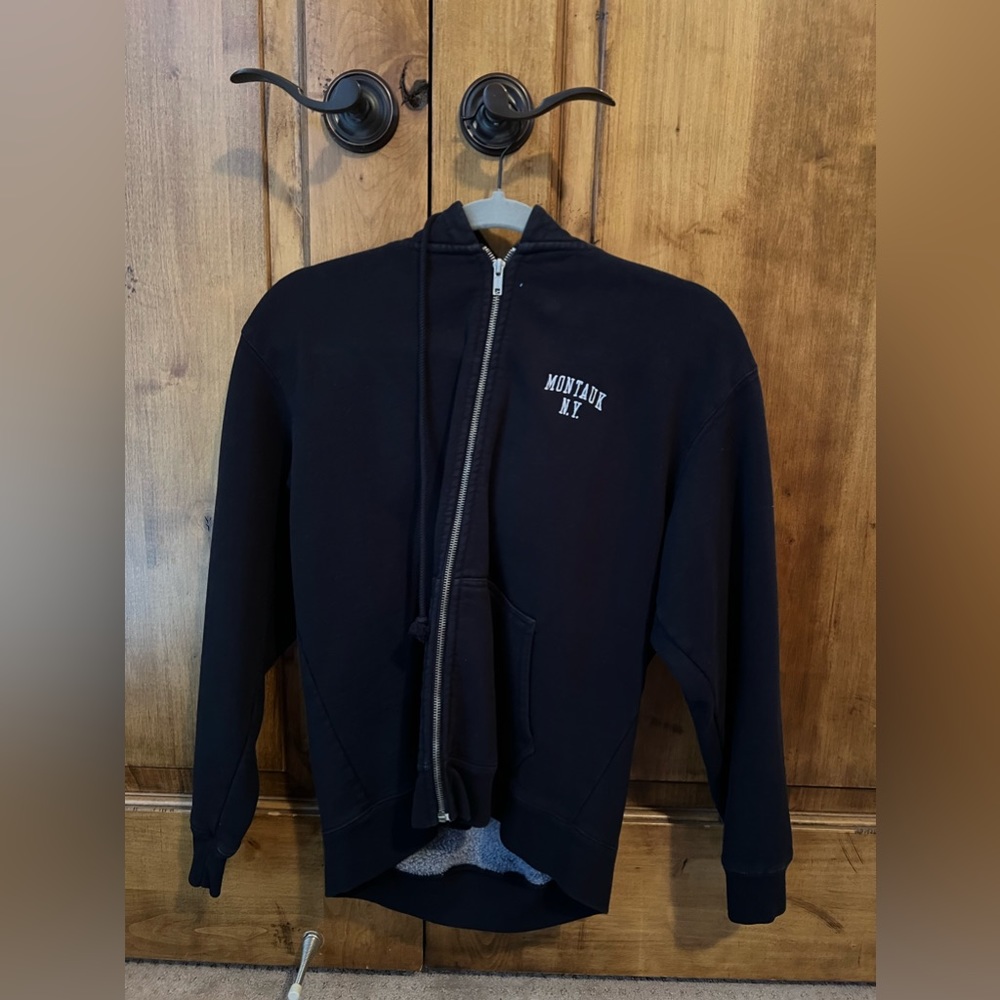 John Galt Brandy Melville Montauk NY Zip Up Hoodie